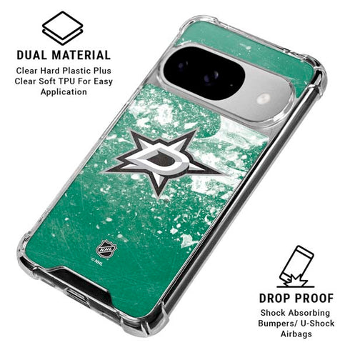 NHL Dallas Stars Frozen Google Pixel 10 Clear Case